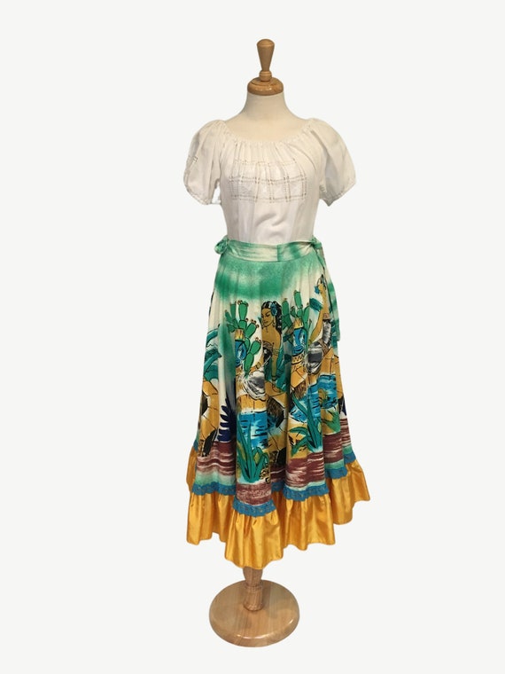 Circle Skirt, Mexican Skirt, Cinco De Mayo, Vintag