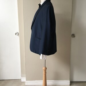 Vintage Clothing, 50s Tuxedo Jacket, Smoking Jacket,Blue Dinner Jacket, Men's Clothing image 3