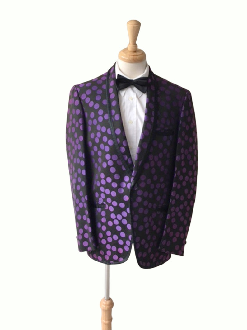 Vintage Clothing Smoking Jacket Psychedelic Jacket Men/'s Clothing 1950s60s Tuxedo Jacket