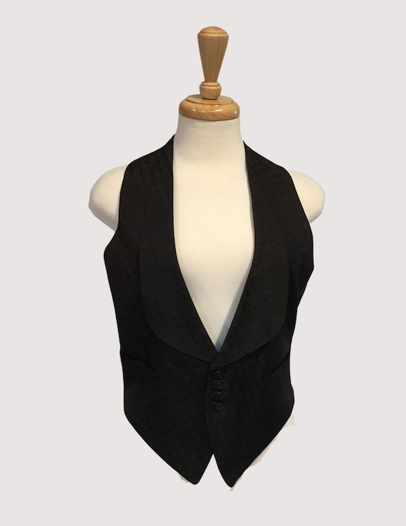 Vintage 1930s Brocade Victorian Waistcoat,Steampun