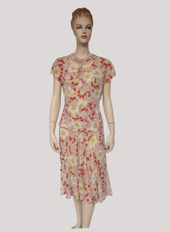Vintage Clothing, Garden Party Dress, 40s dress, W