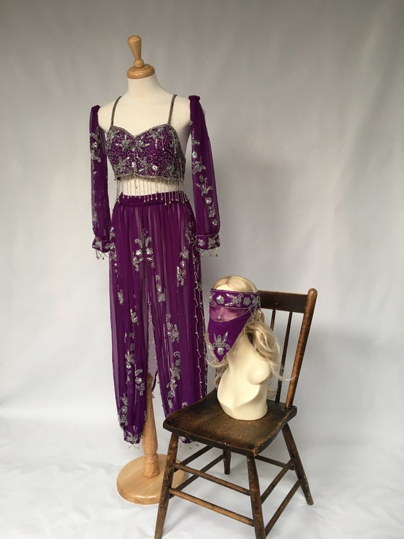 Tribal Fusion Belly Dance Costume, Genie Costume,