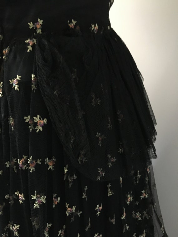 1930s Dress, Authentic 30s Black cocktail dress, … - image 6