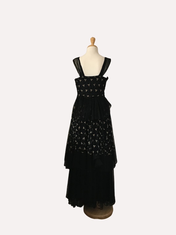 1930s Dress, Authentic 30s Black cocktail dress, … - image 2