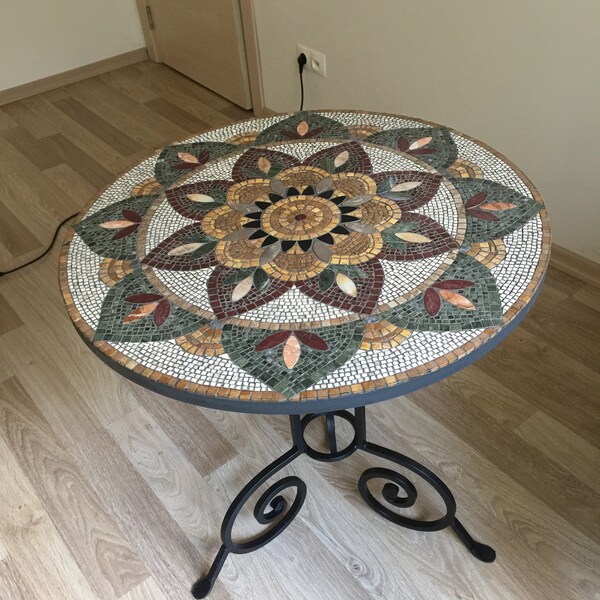 Mosaic Coffee Table Etsy