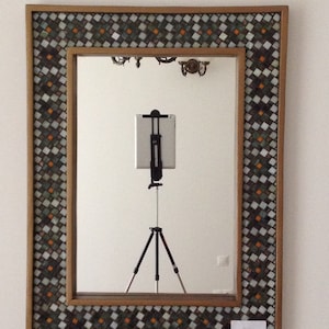 Glass Mosaic Mirror , Rectangular Mosaic Mirror ,Wall Mirror