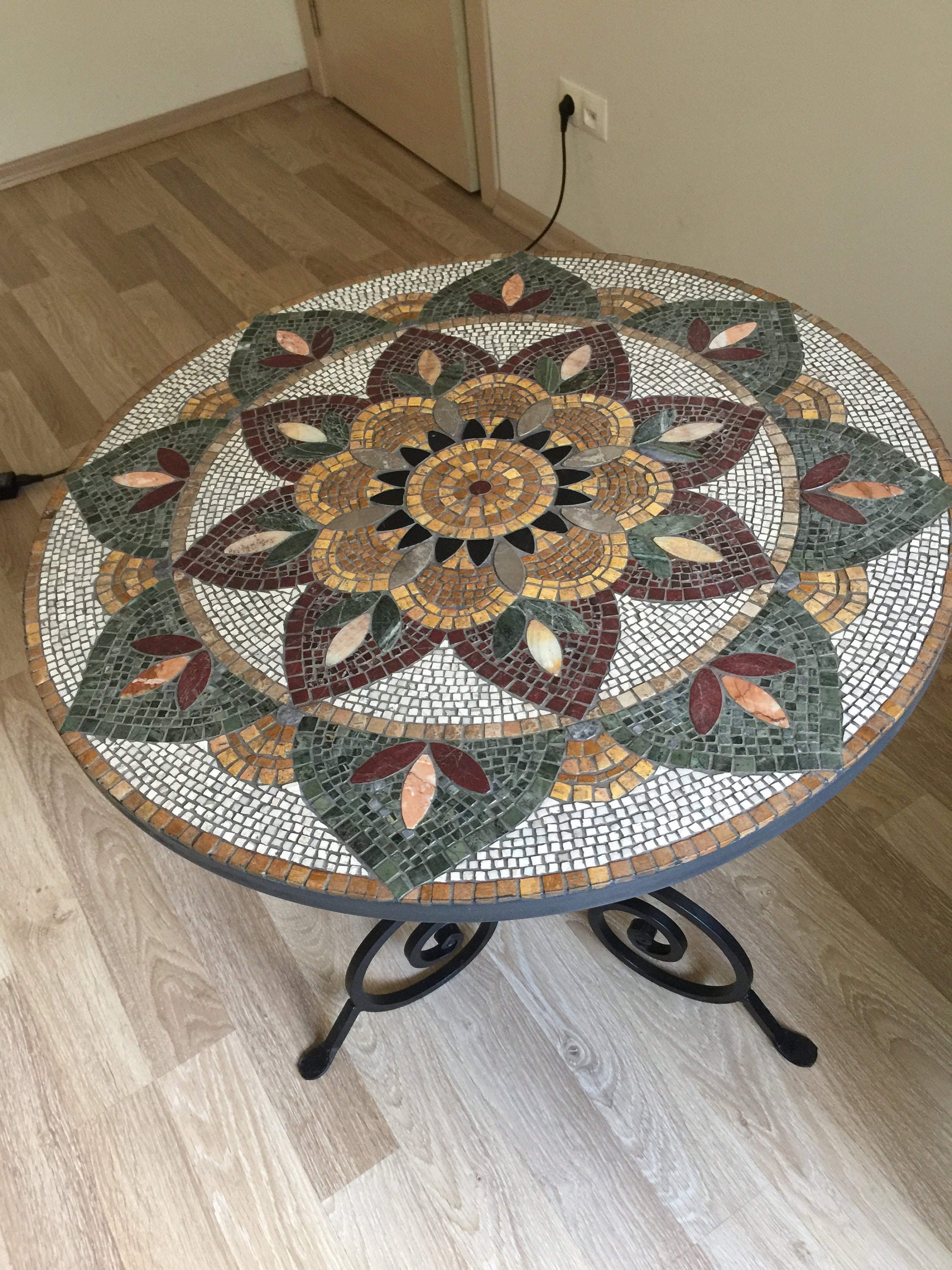 Custom Design Marble Mosaic Coffee Table - Etsy
