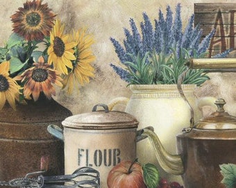 Antiques & Herbs Wallpaper Border PUR44581b