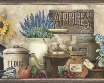 Kitchen Border Etsy