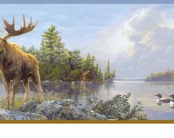 Moose Wallpaper Etsy
