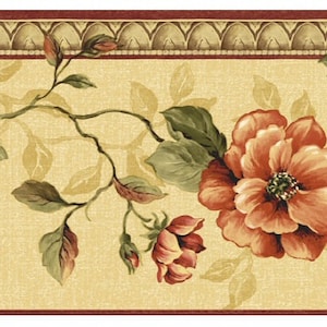 Architectural Rose Wallpaper Border EB064153b