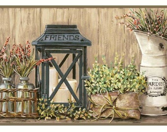 Garden Flowers Wallpaper Border AC4358bd