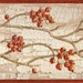 Rosehip Garland Wallpaper Border Hah15172b - Etsy