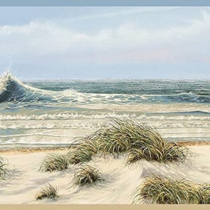 Dunes Beach Waves Wallpaper Border