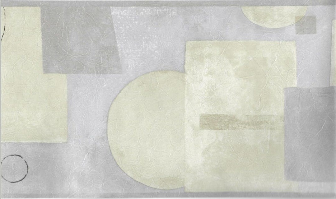 Contemporary Geometric Wallpaper Border B743003 Etsy