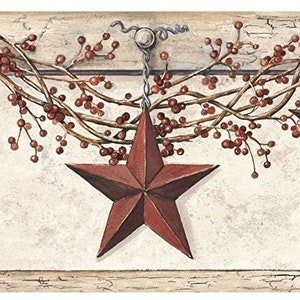 Hanging Star Wallpaper Border HK4664bd