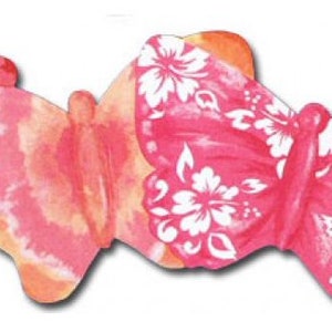 Funky Tie Dye Butterflies Wallpaper Border TW38010db