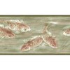 Chesapeake HTM48531B Ruby Green Hummingbird Garden Wallpaper Border UPC