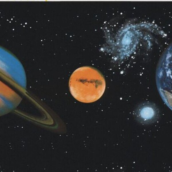 Space Wallpaper Border Etsy