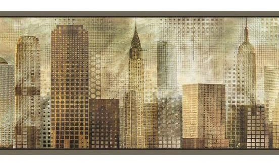 BORDER;3X35';CITY SKYLINE 