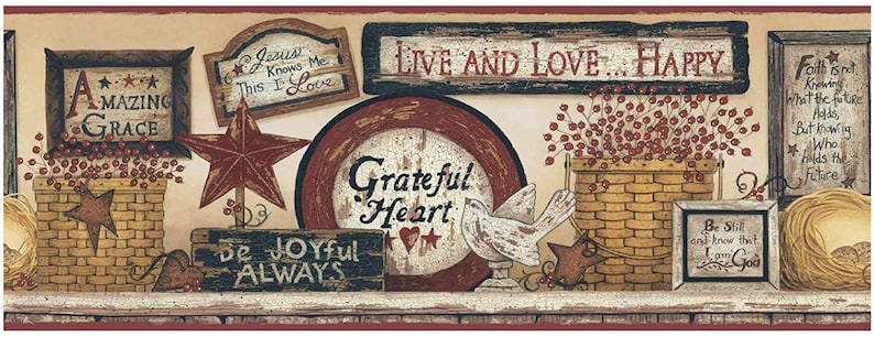 Phrases of Faith Wallpaper Border CB5533bd image 2