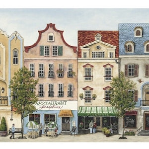 Scenic Mainstreet Wallpaper Border KC063142b MN5029