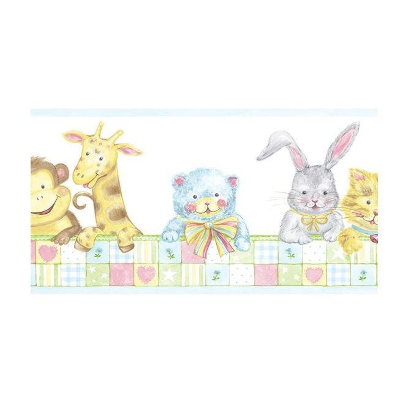 Nursery Jungle Animals Wallpaper Border CM79605 Etsy
