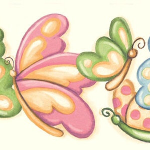 Butterfly Wallpaper Border Etsy