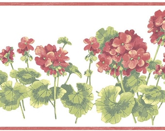 Geranium Wallpaper Border KC78355