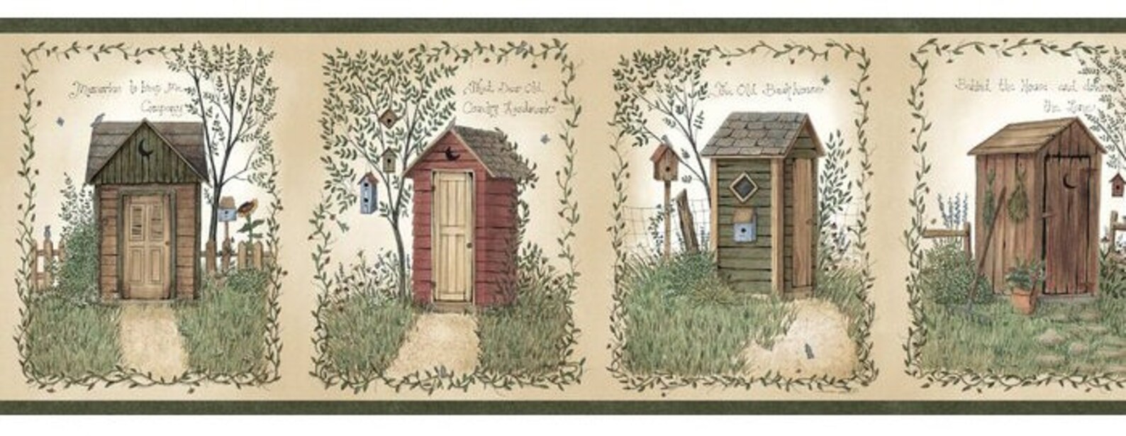 Outhouses Wallpaper Border Bbc50321b - Etsy