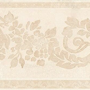 Textured Floral Scroll Wallpaper Border 449b01438