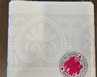 Paintable Wallpaper Border APC9055b