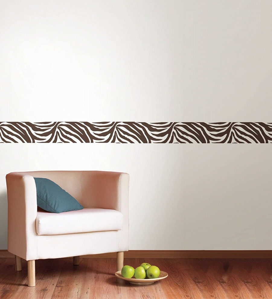 Zebra Stripes Wallpaper Border
