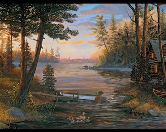 Cabin in The Woods Wallpaper Border CH7842bd