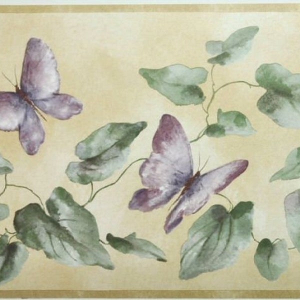 Butterfly Wallpaper Border Etsy