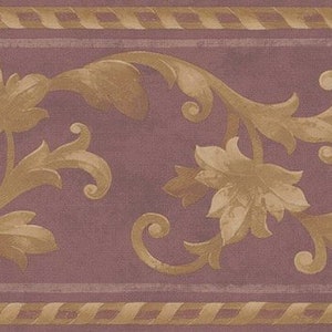 Architectural Satin Scroll Wallpaper Border 71b06611