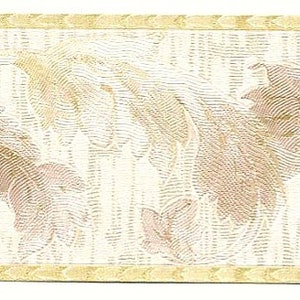Satin Leaf Scroll Wallpaper Border 963b61691
