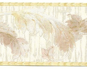 Satin Leaf Scroll Wallpaper Border 963b61691