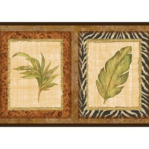 Animal Skin Framed Tropical Wallpaper Border OS24583b FP00271b