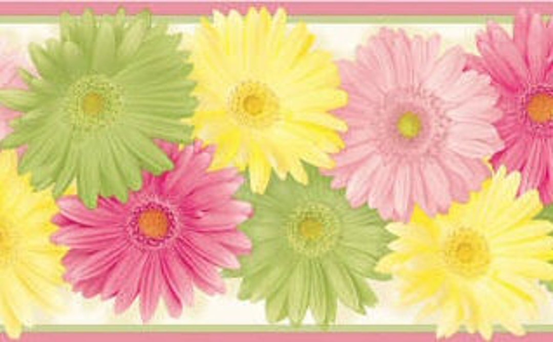 Daisy Chain Wallpaper Border Etsy