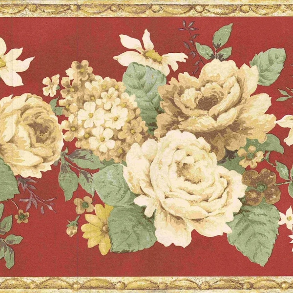 Vintage Floral Wallpaper Etsy