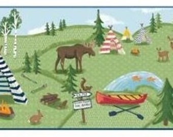Camping Wallpaper Border - Etsy Camping Wallpaper Border - Etsy