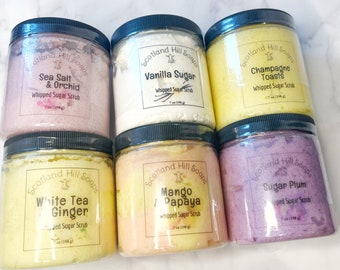 Whipped Sugar Scrubs