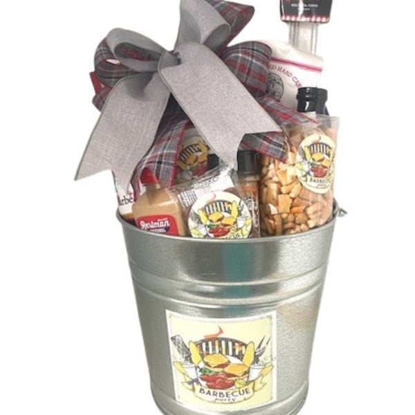 BBQ Gift Basket, Barbeque Fan Gifts , Camping Gift, Cookout Gift Basket, Tailgaters Gift Basket, Sports Celebration Gift, BirthdayGift