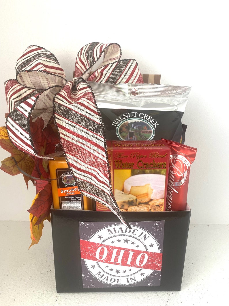 Ohio Gift Basket, Made in Ohio Gift Box Small, Ohio Custom Themed