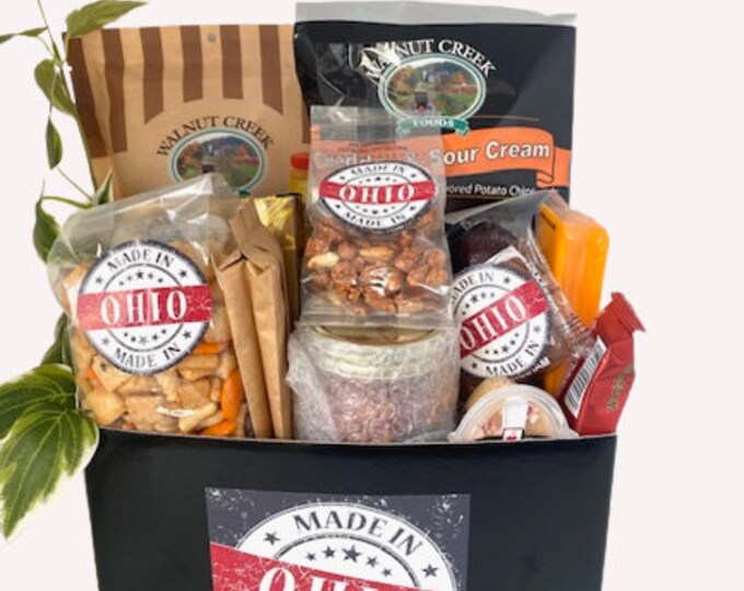 Ohio Made Gourmet Gift Basket, Ohio Proud Gift Box, Gourmet Foods From