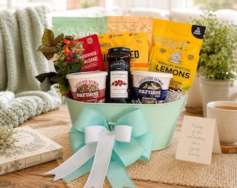 Gift Basket, Gluten Free Vegan Sweet and Savory Snacks, Plant-Based Assortment, Birthday and Thank You