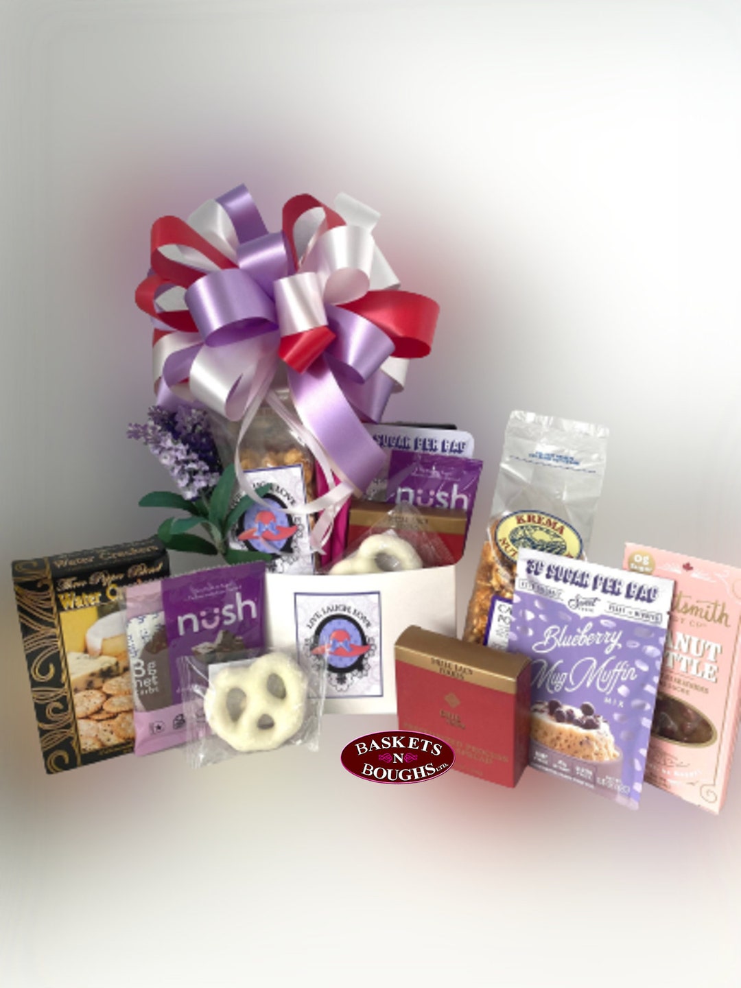 Red Hat Gift Basket Ladies Red Hat Society Gift Basket Etsy