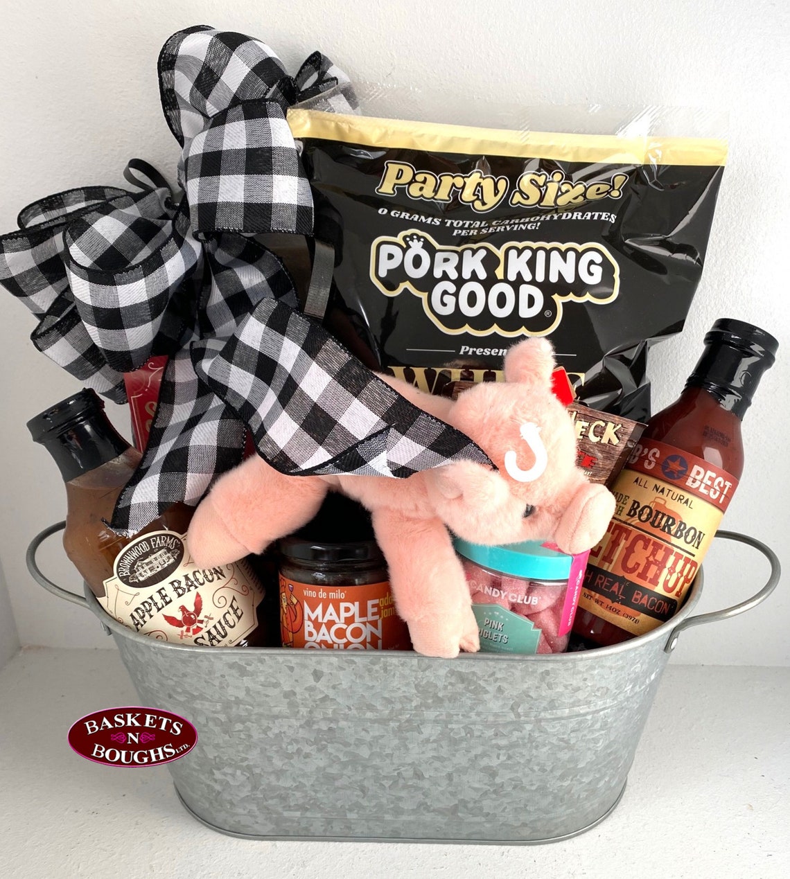 Deluxe Bacon Lovers Gift Basket Tasty Bacon Gift Basket Etsy