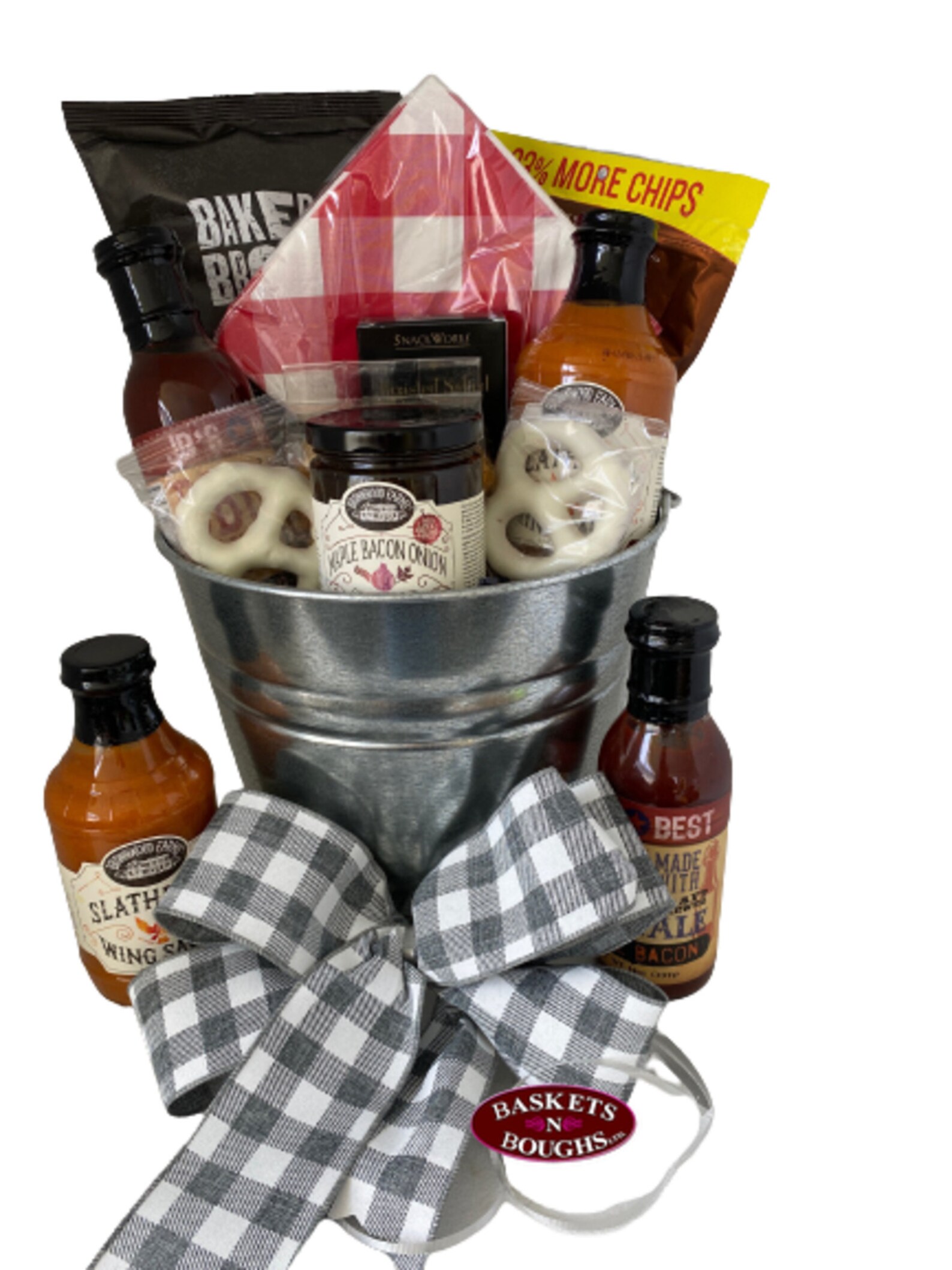 BBQ Gift Basket Fathers Day BBQ Bucket Gifts for Dad Etsy